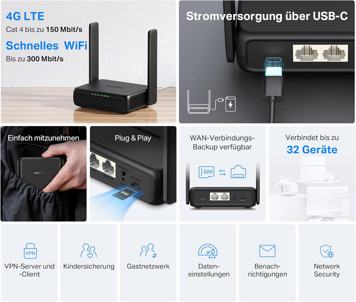 Thumbnail 4 de Mercusys MB113-4G LTE Router