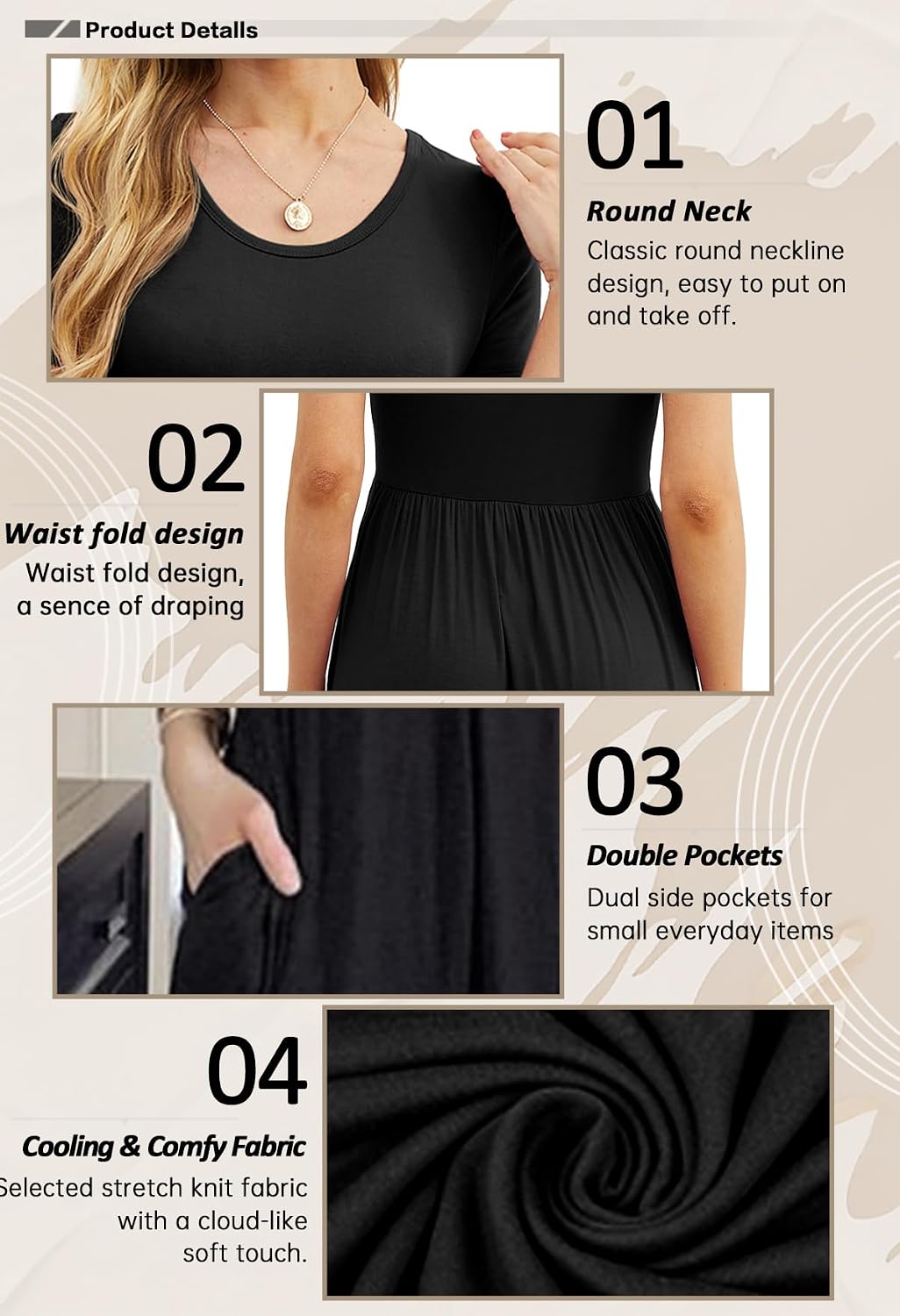Thumbnail 4 de GRECERELLE maxi dress with pockets