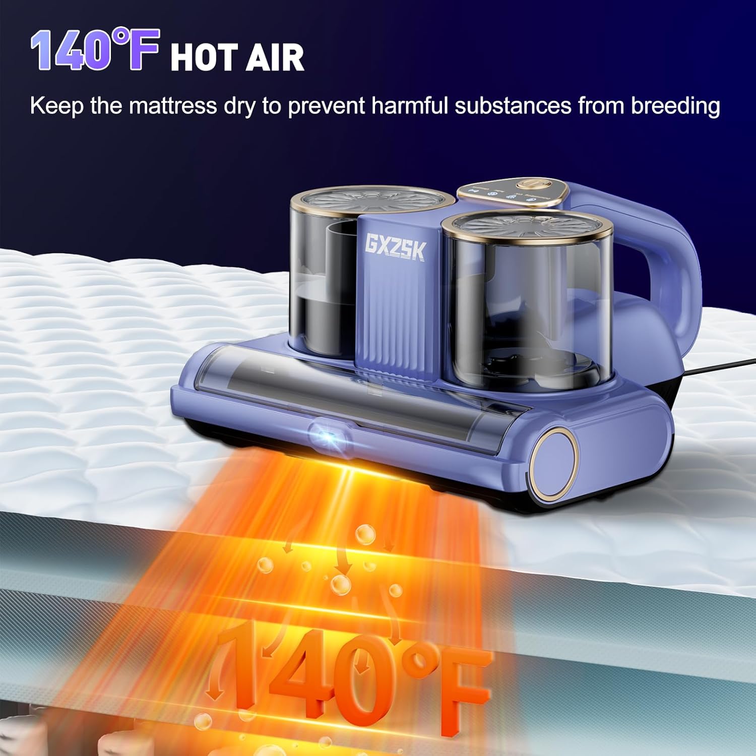Detalle 2 de Gxzsk Mattress Vacuum Cleaner 16kPa for Beds 🧹