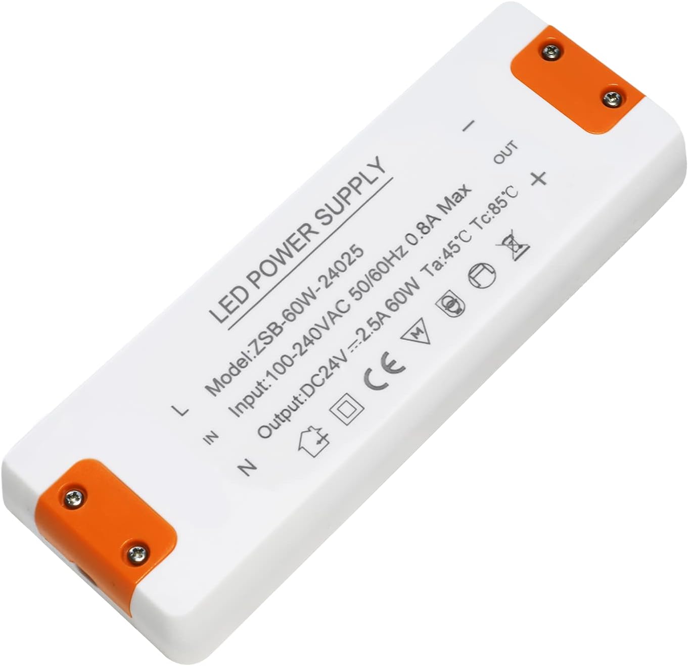 Detalle de ZAKVOP 120W ledtransformator, 24 V DC en 5 A voor G4, GU5.3, MR11 en MR16