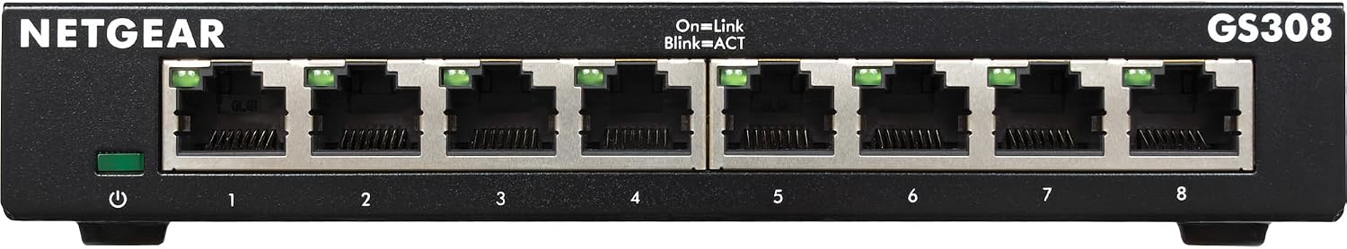 Detalle 2 de NETGEAR GS308 8 Puertos Switch Gigabit Plug and Play