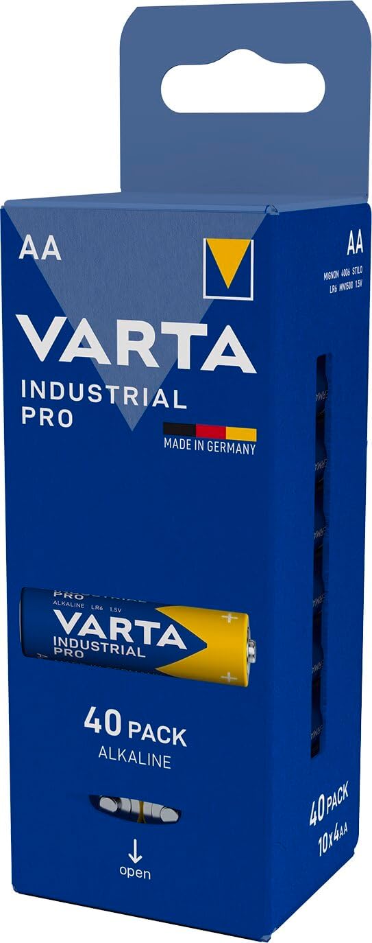 Detalle de VARTA Batterien AAA Industrial Pro 40 Stück – Alkaline, 1,5 V, Made in Germany
