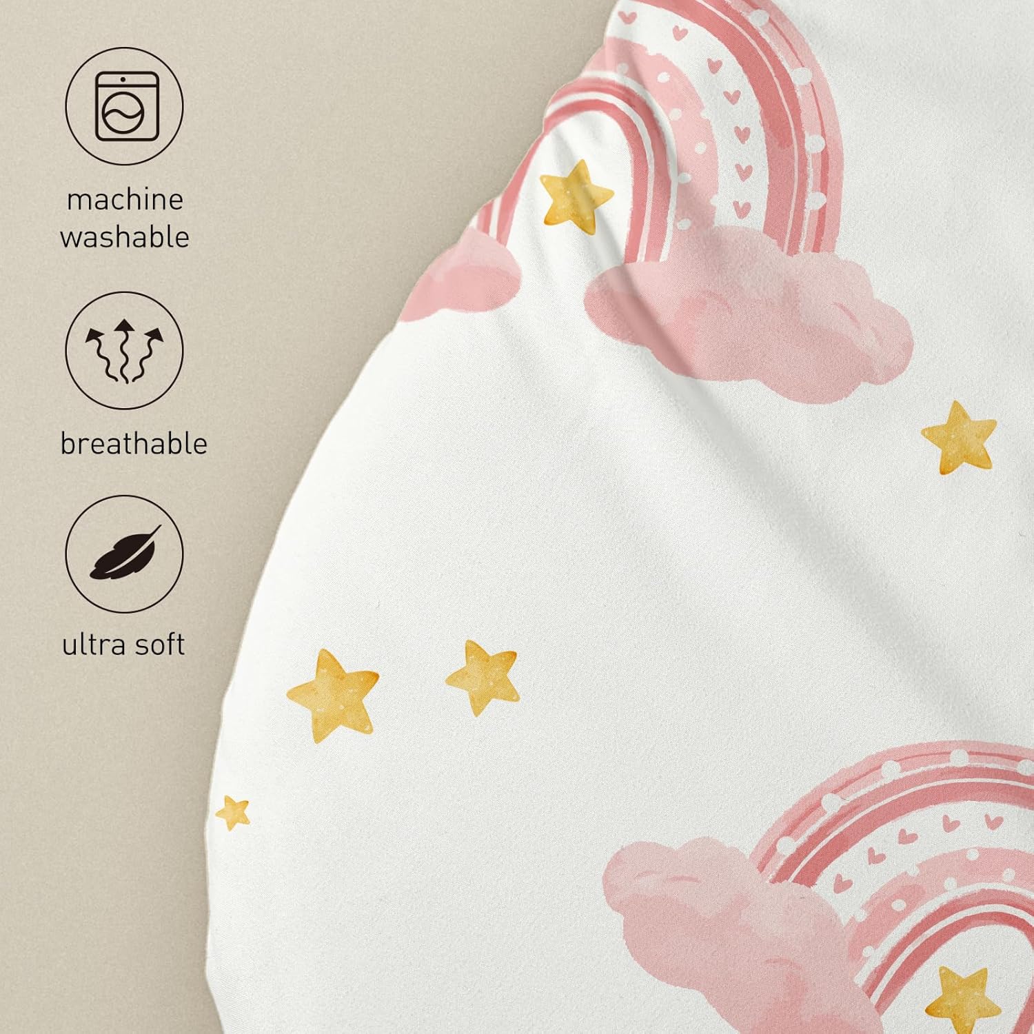 Thumbnail 5 de Soarwg Moses Basket Sheets 82x41cm for Babies