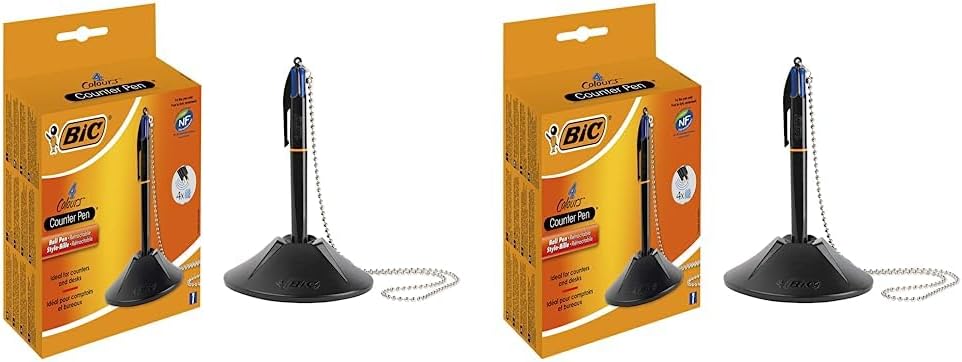 Thumbnail 3 de BIC 4 Couleurs Counter Pen – Stylo-bille rétractable sur socle, 1,0 mm, certifié NF Environnement, boîte de 1