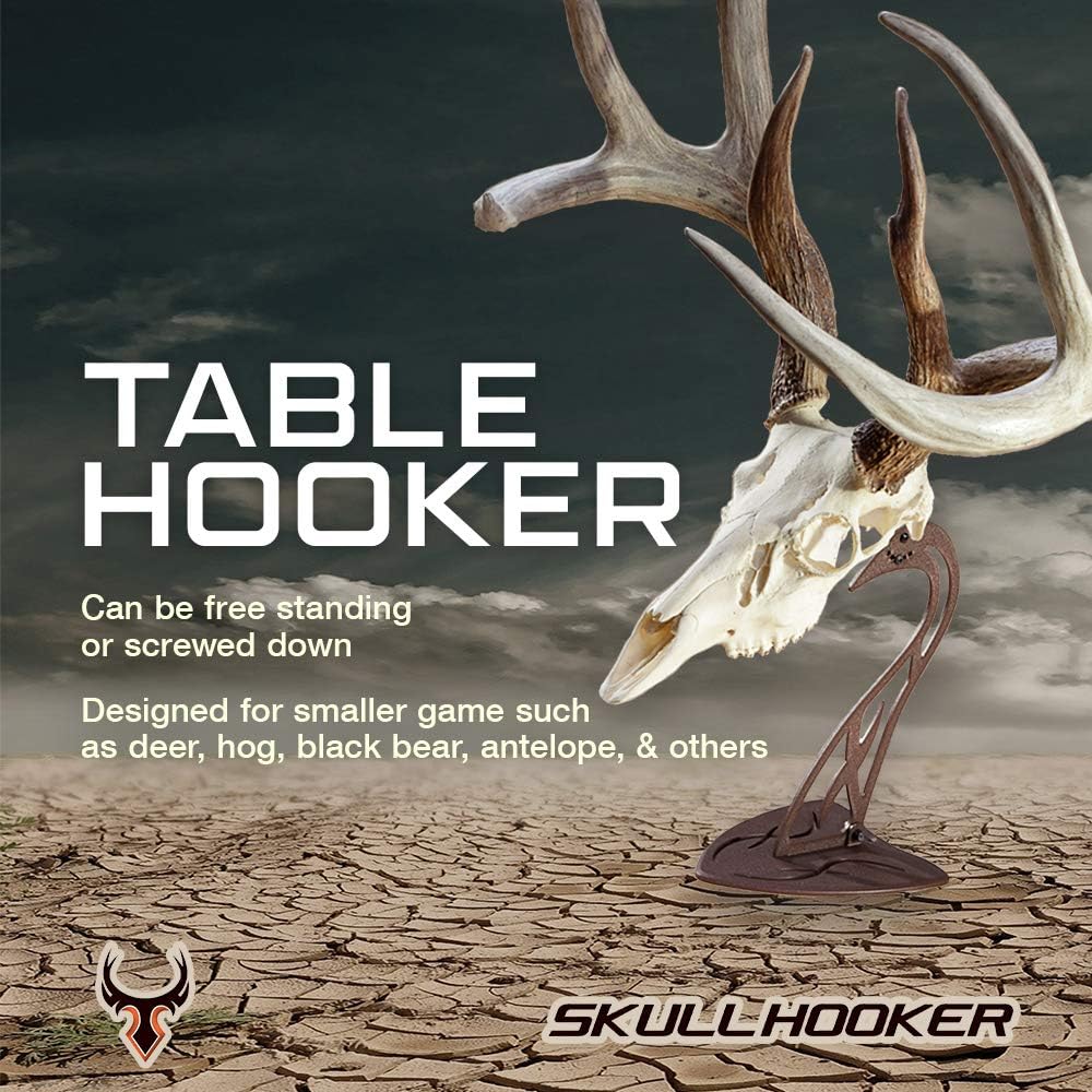 Detalle 2 de Skull Hooker Tabletop Trophy Mount, Steel