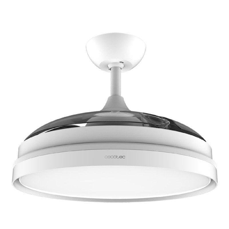 Detalle de Cecotec EnergySilence Aero 4280 Invisible White: ventilador de techo con luz y aspas retráctiles