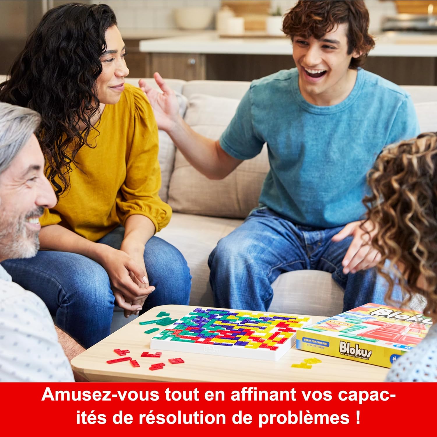 Thumbnail 1 de Mattel Games Blokus (BJV44) — jeu de société de stratégie familial à apprendre en moins d’une minute