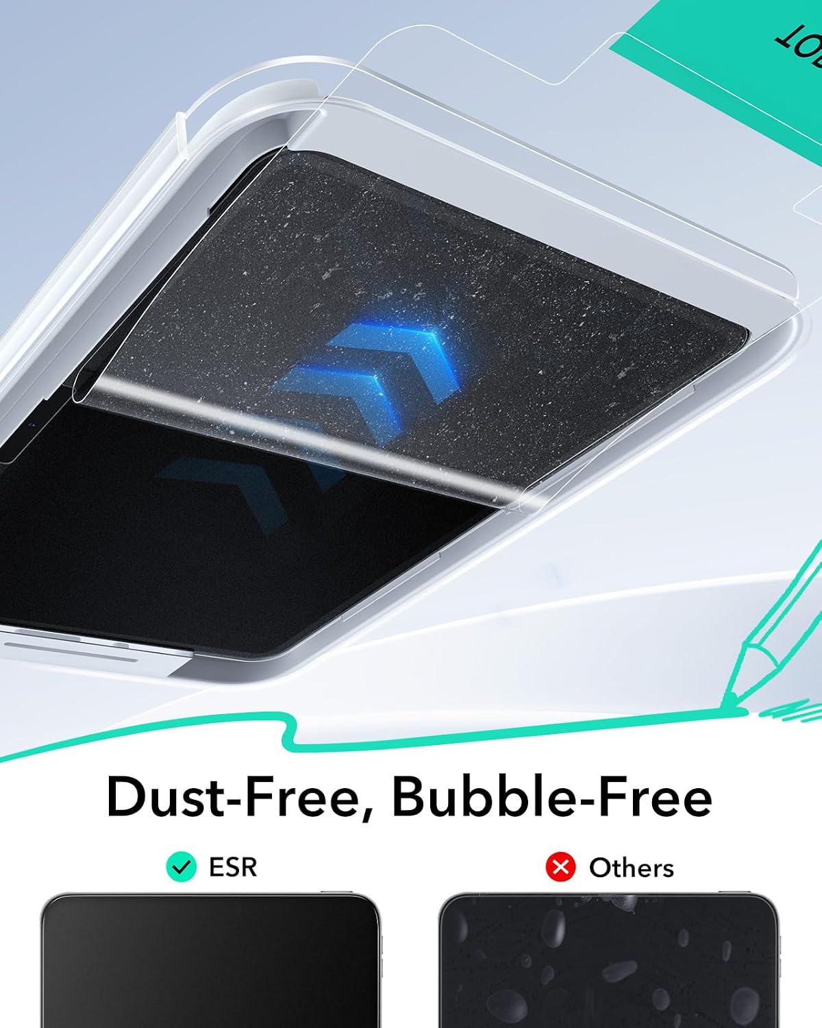 Thumbnail 5 de ESR 2 Pack Paper-Feel Screen Protectors for iPad Pro 11" (M5/M4) 2025/2024
