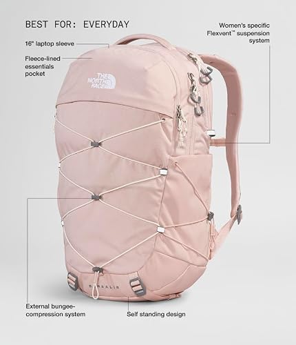 Detalle de The North Face Women's Borealis Backpack — 27L, Pink Mist/Dk Heather Gardenia, OS