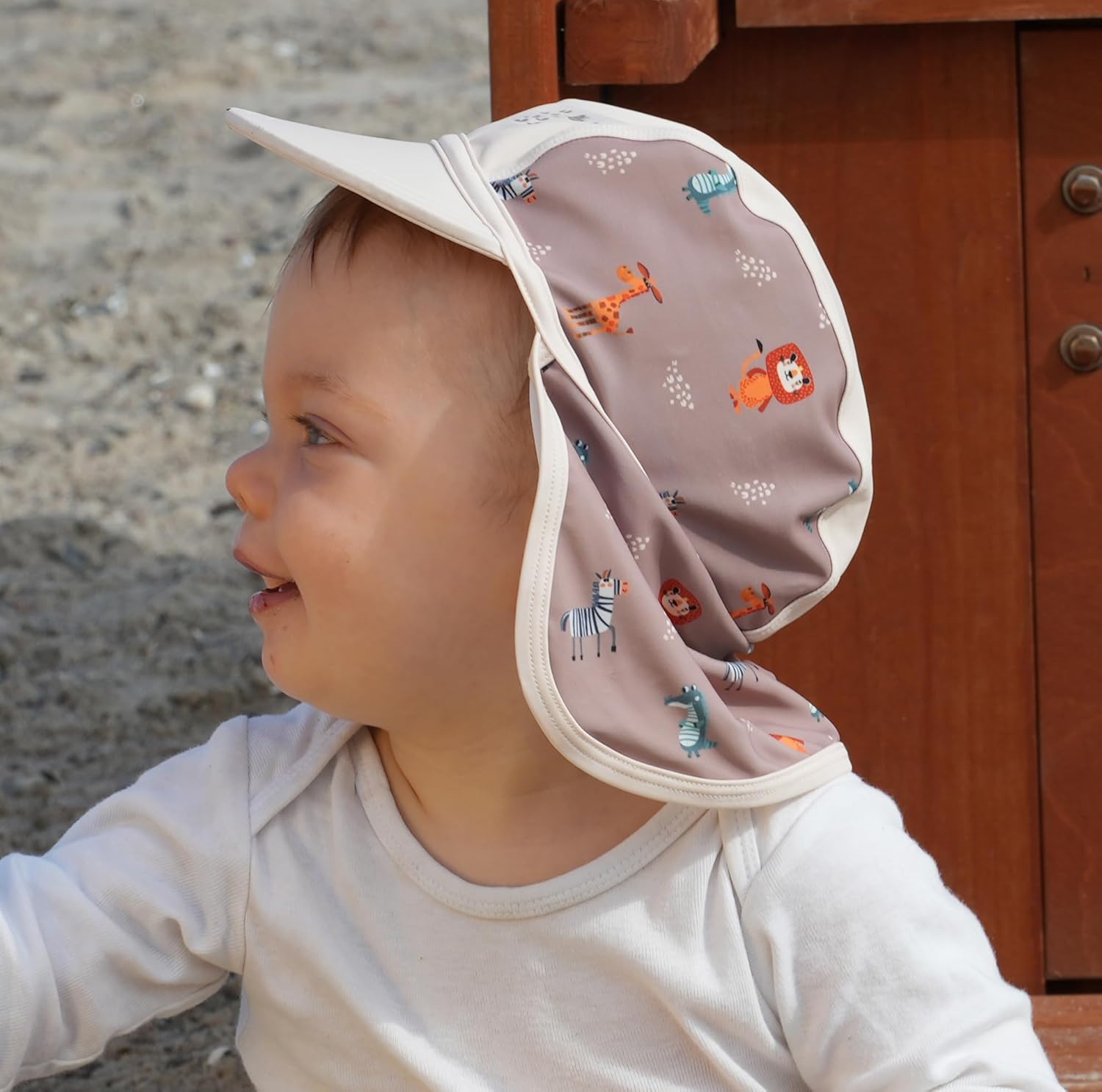 Detalle de Playshoes - Bademütze, Cappello da Sole Unisex per Bambini e Ragazzi