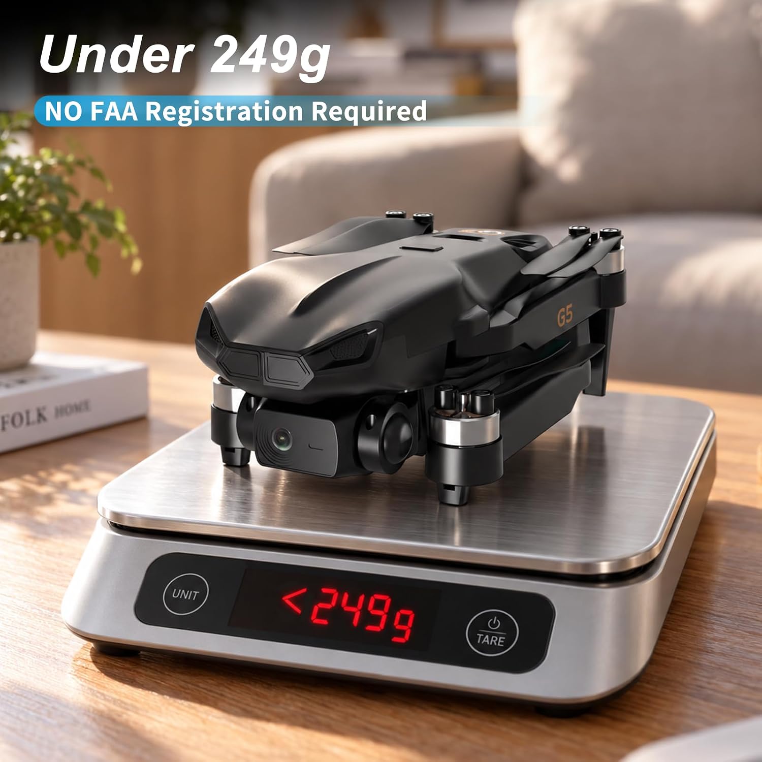 Detalle de seektoysrc G5-US-B Foldable Drone with 1080p Camera and 2.8-Inch Screen