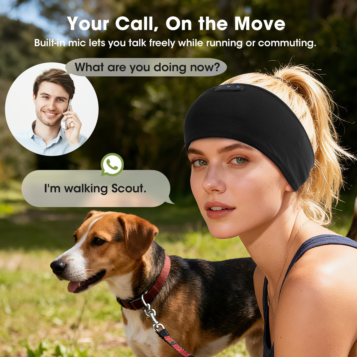 Thumbnail 6 de LC-dolida Schlafkopfhörer Bluetooth Stirnband aus Bambusfaser mit Lautsprechern