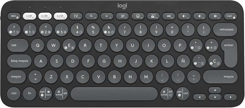 Imagen de Logitech Pebble Keys 2 K380s: Teclado Bluetooth Portátil 🖥 en OfertitasTOP
