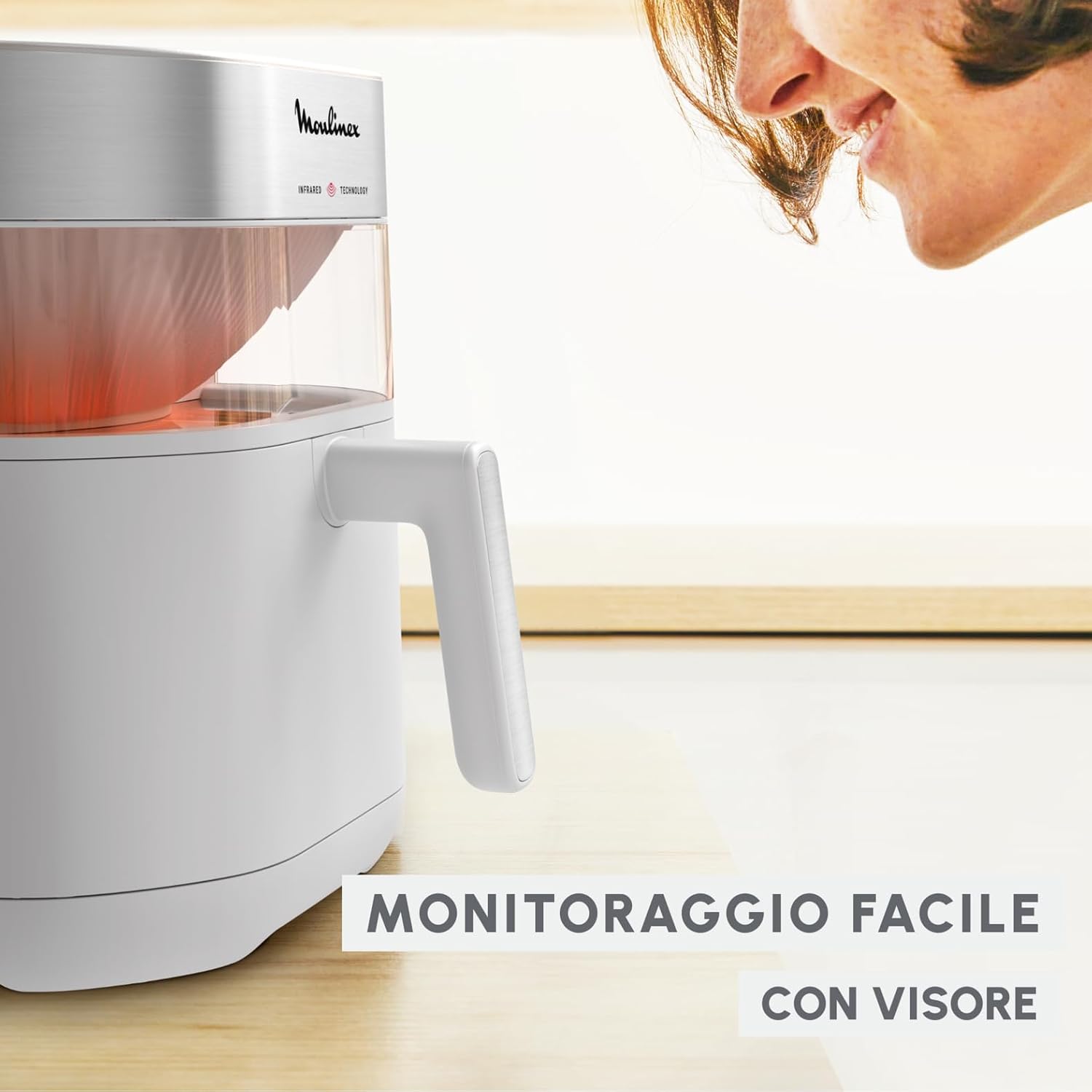 Detalle 2 de Moulinex Easy Fry Infrared EZ831G friggitrice ad aria 7L 🍟