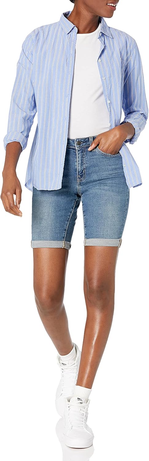 Thumbnail 3 de Amazon Essentials Damen Bermudashorts aus Denim (schmal geschnitten, 23 cm)