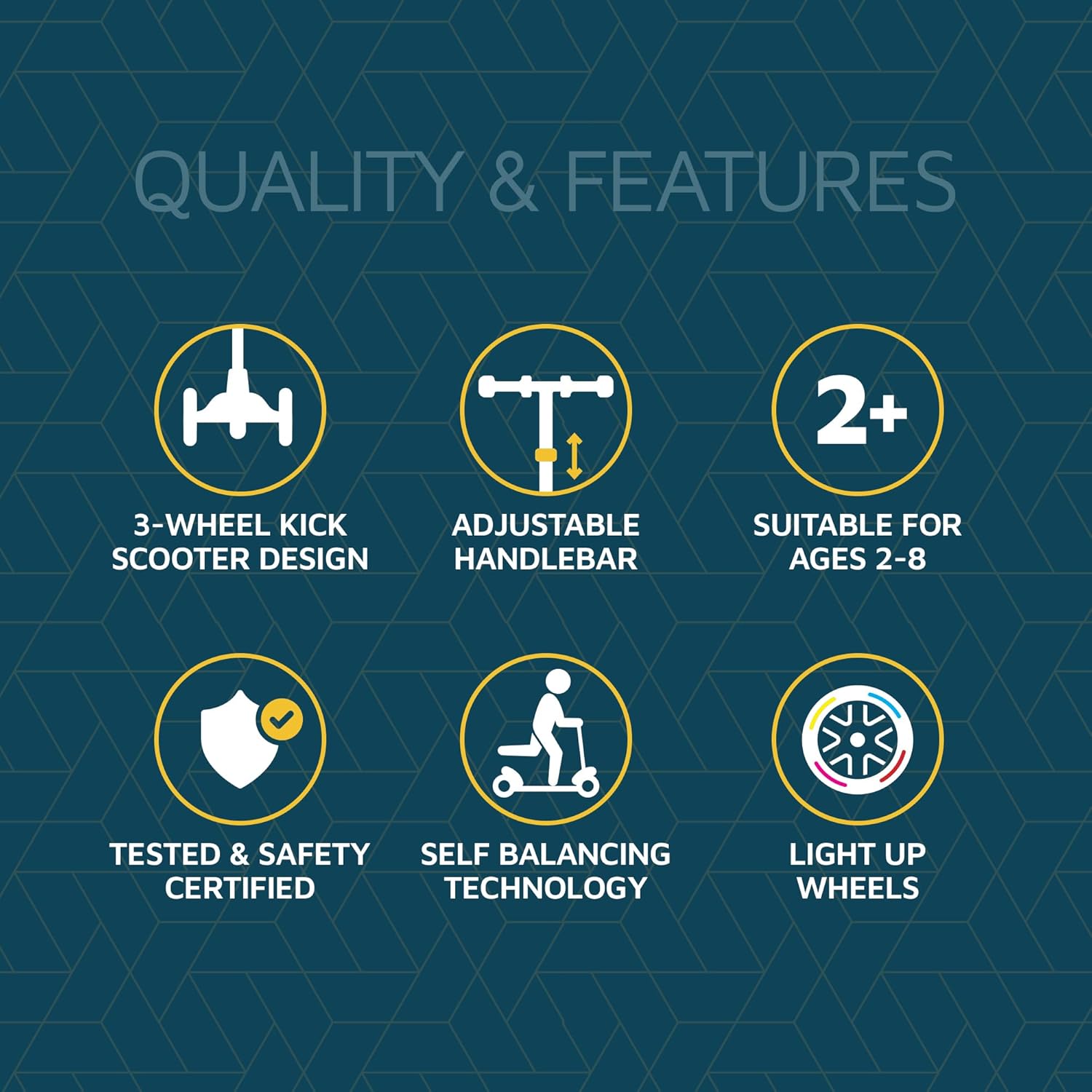 Thumbnail 4 de Lifemaster Mini 3-Wheel Kids Scooter 110 lbs