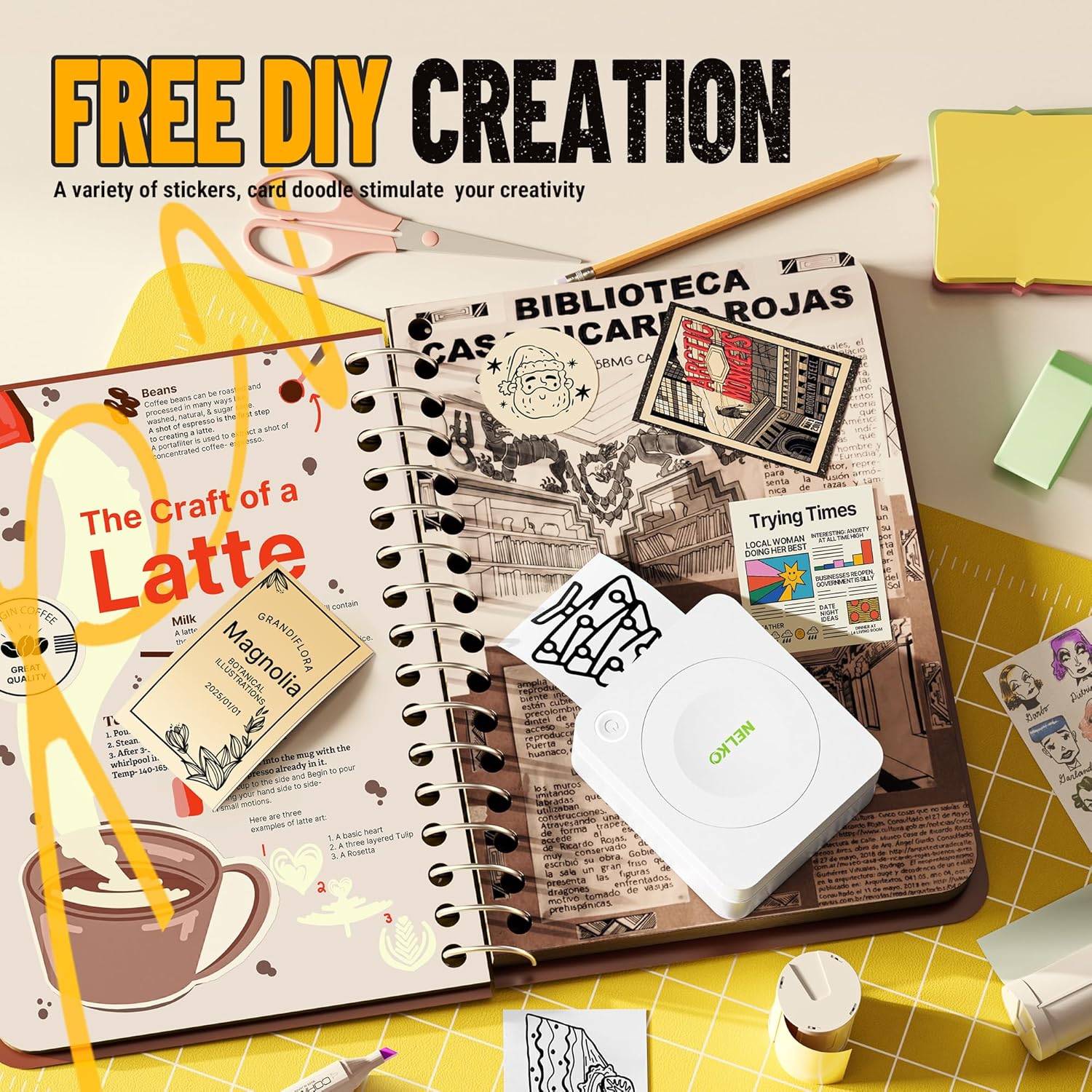 Thumbnail 3 de Nelko PM230 Bluetooth Mini Sticker Printer 📷