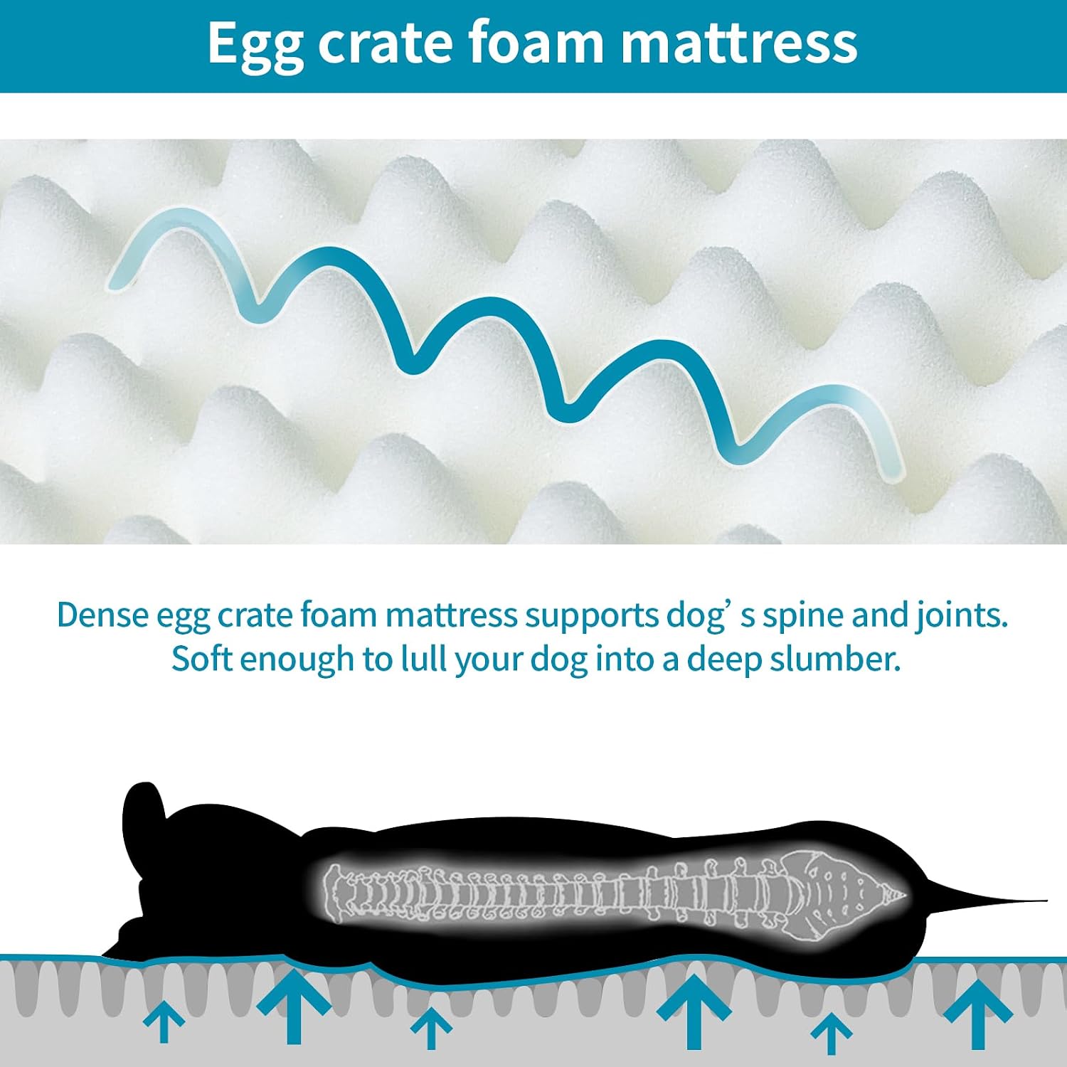 Detalle 2 de Nepfaivy waterproof dog bed 105×70×7.5cm
