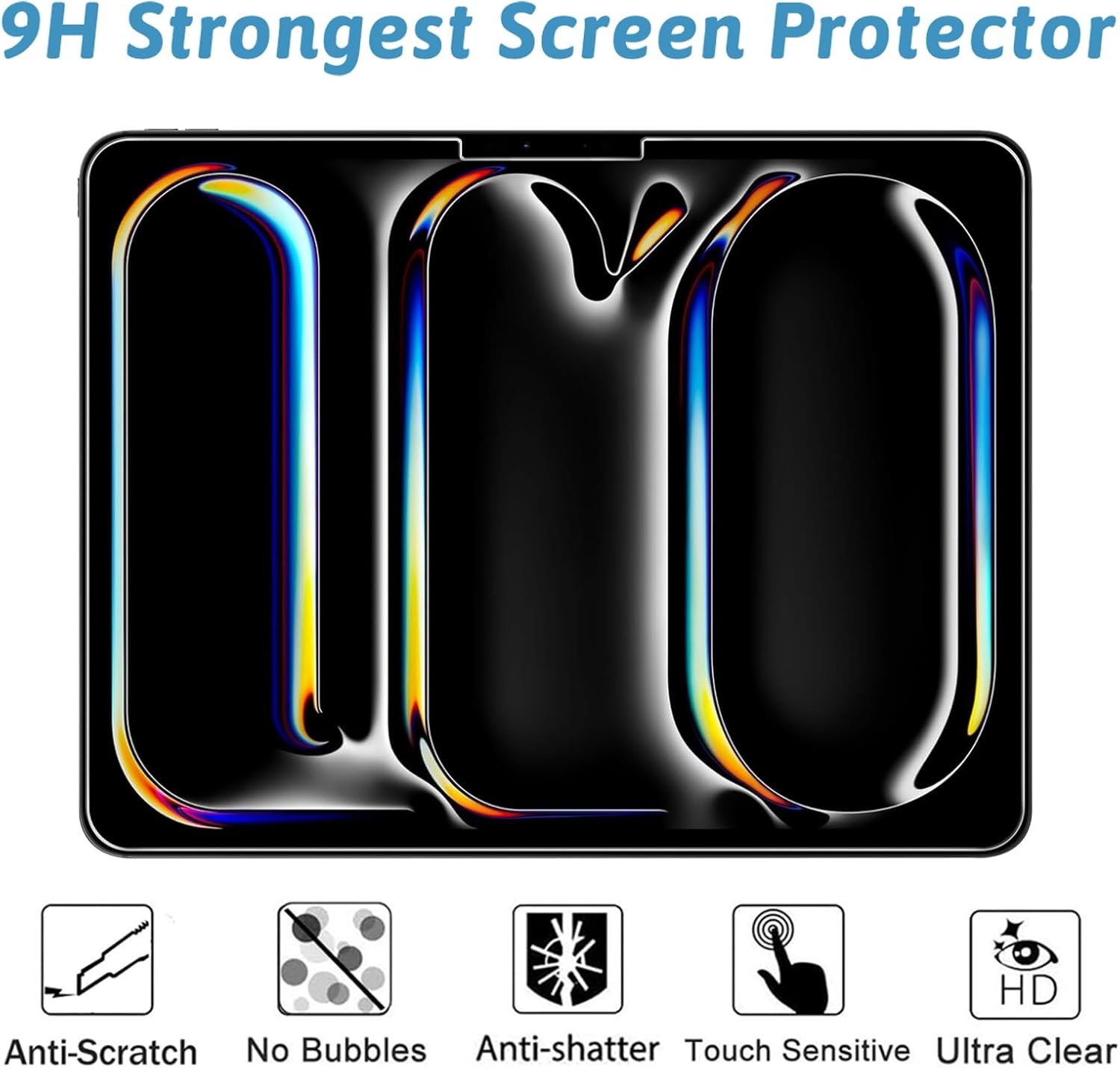 Thumbnail 2 de GOZOPO 2-Pack Tempered Glass Screen Protector for iPad Pro 13 inch (M5 2025 / M4 2024)