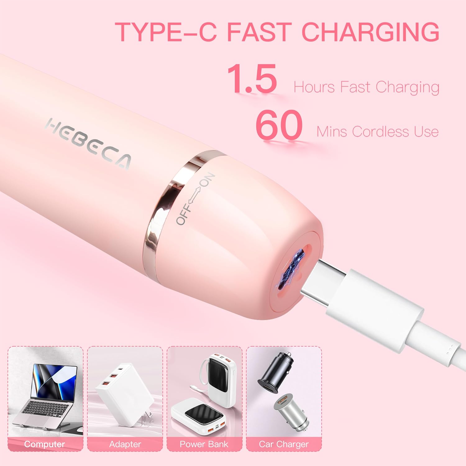 Detalle 2 de HEBECA Nose Hair Trimmer Electric 2-in-1