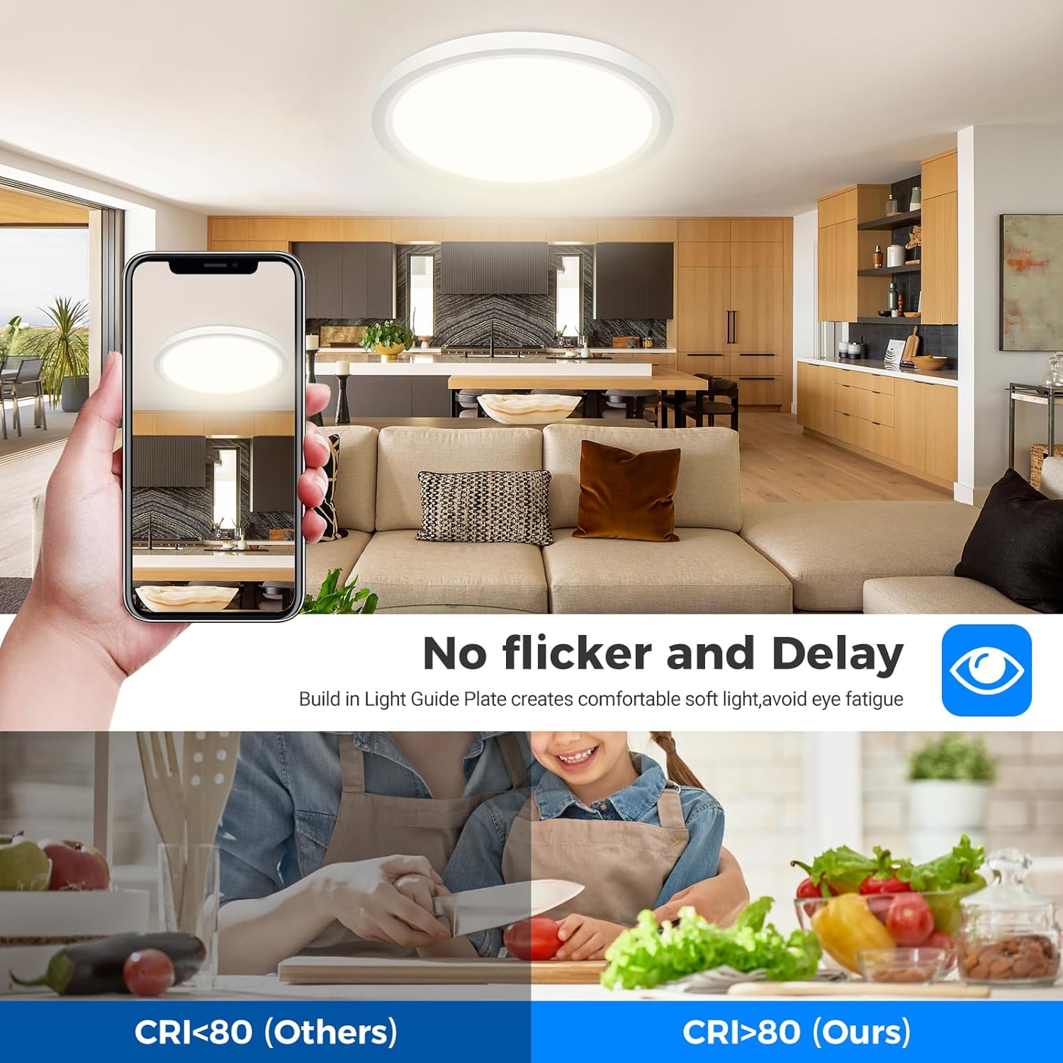 Thumbnail 3 de Peasur Deckenlampe LED 24 W, 5 Farben