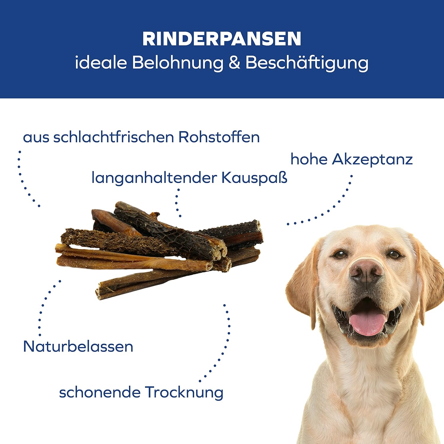 Detalle 2 de Schwenner Rinderpansen Hundesnack 1000 g 🍖