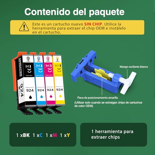 Thumbnail 1 de KINGJET 924 Cartuchos Compatibles para HP OfficeJet Pro 🖨