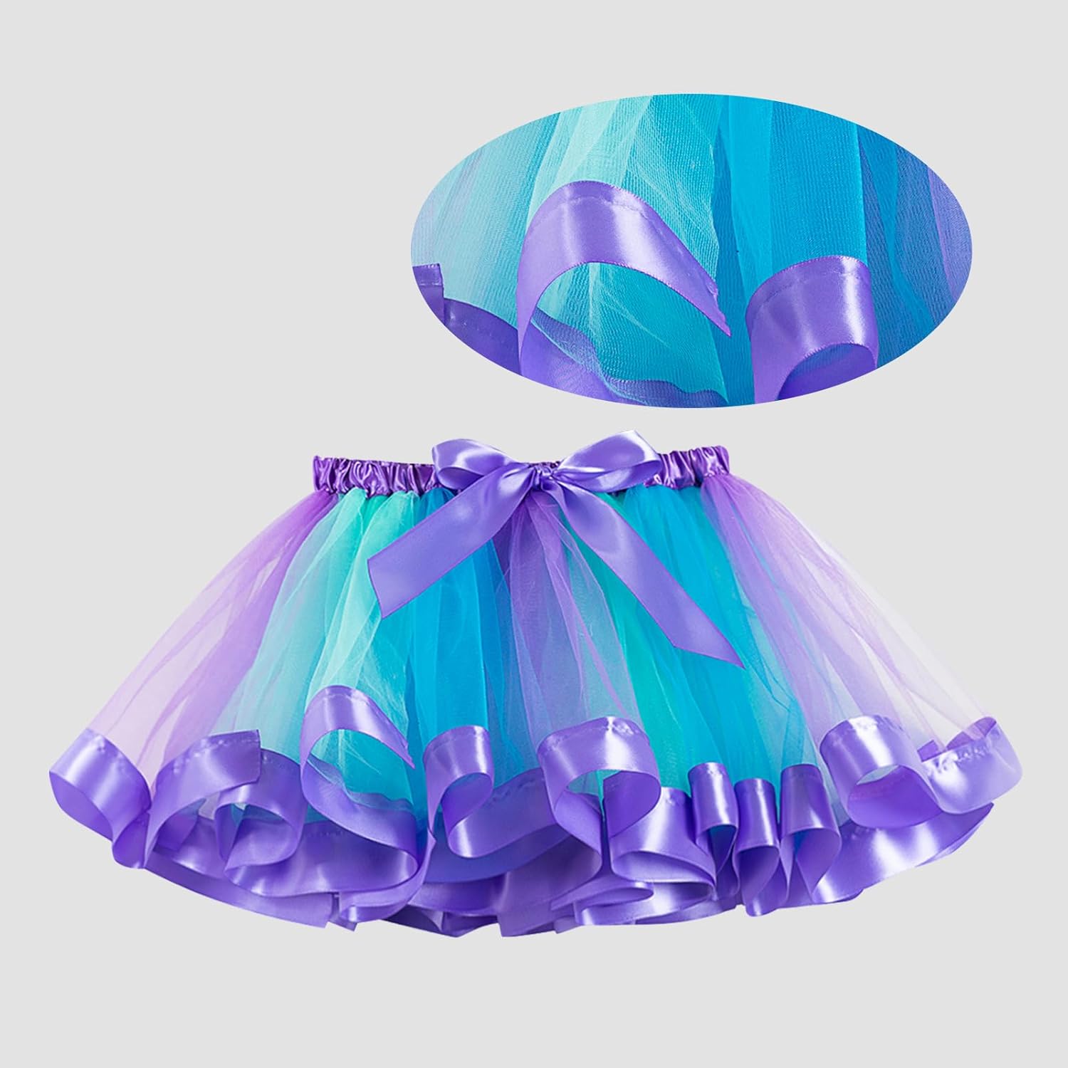 Thumbnail 4 de Doctor Unicorn Girls Mermaid Birthday Outfit Set (Tutu Skirt Dress, T-Shirt, Headband & Satin Sash)