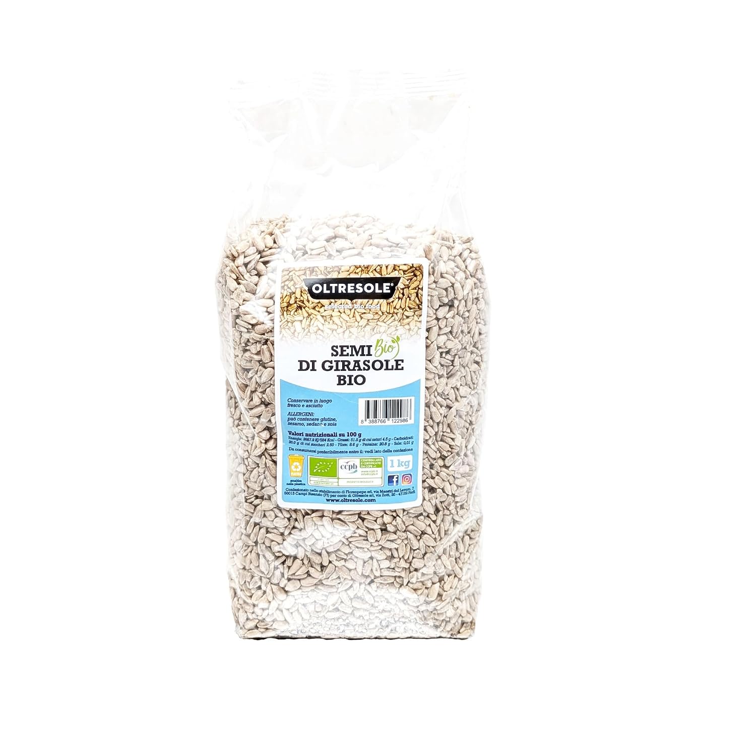Detalle de Oltresole Bio-Sonnenblumenkerne 3 kg 🥜