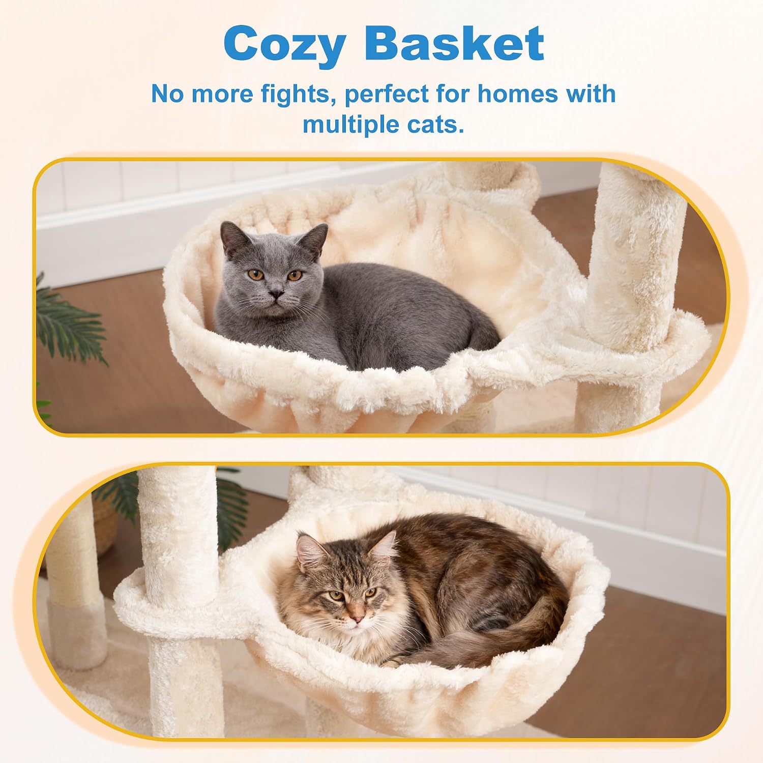 Detalle de Hey-brother Cat Tree 35.4-Inch Tower
