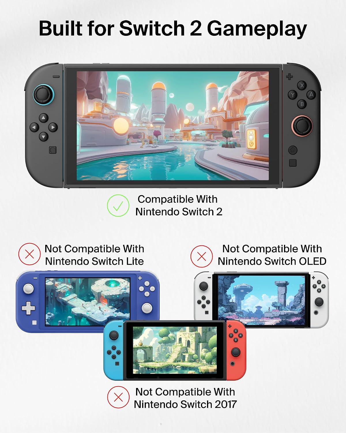 Detalle de Belkin TemperedGlass Anti-Reflective Screen Protector for Nintendo Switch 2 (9H Hardness, Slim Fit, Anti-Glare)