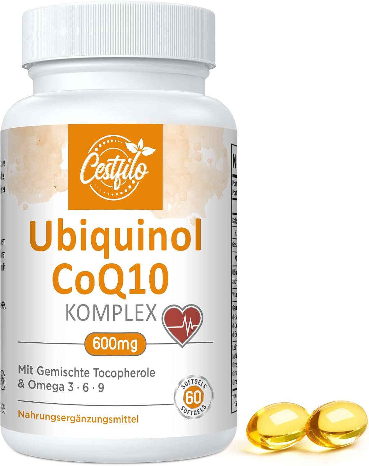 Detalle de Ubiquinol CoQ10 600 mg Softgelkapseln 💊