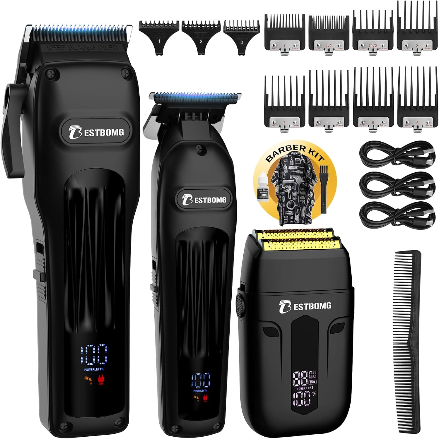 Detalle de BESTBOMG BS-808A Hair Clippers 1 kit for men ๐