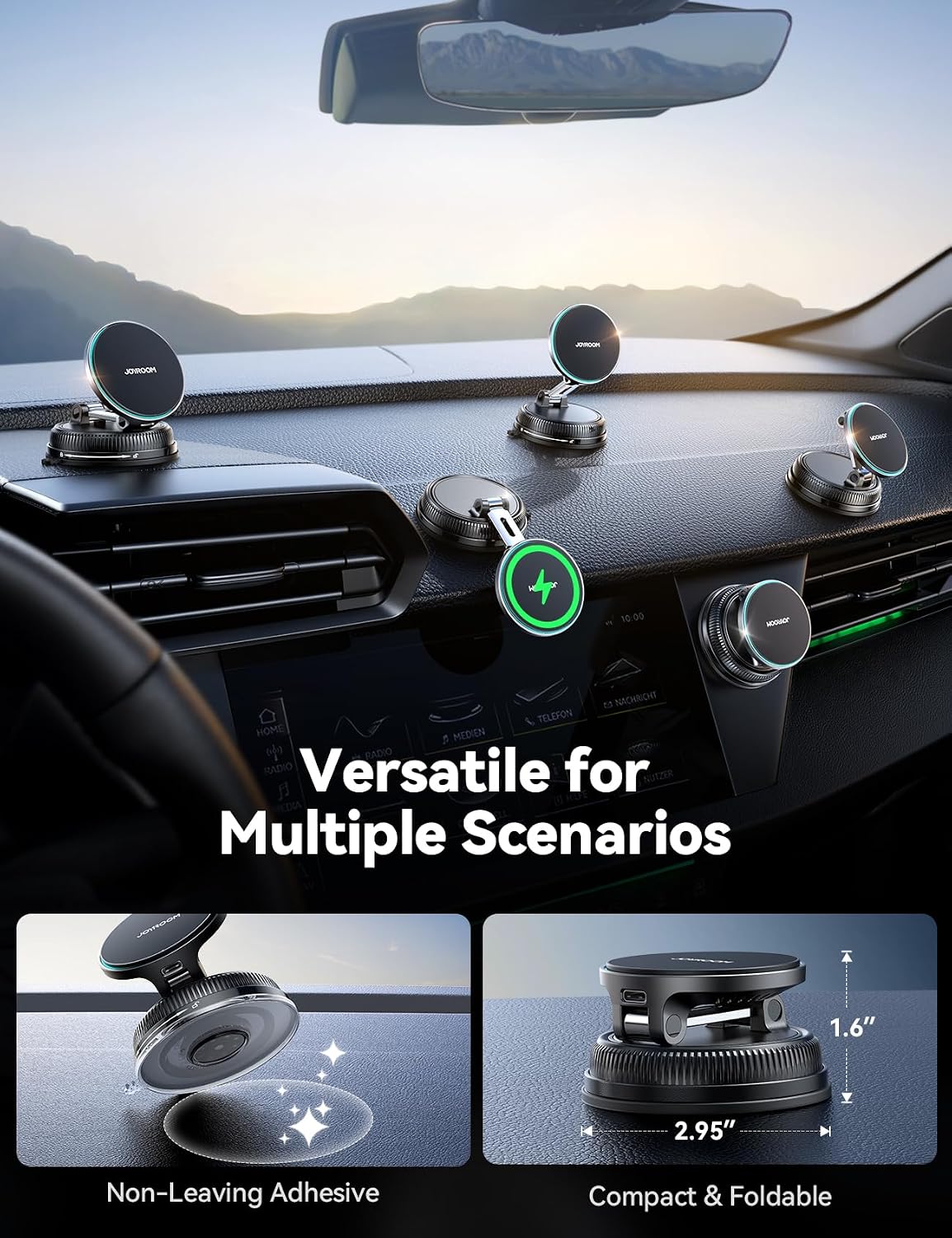 Detalle 2 de JOYROOM Magsafe Car Mount 15W