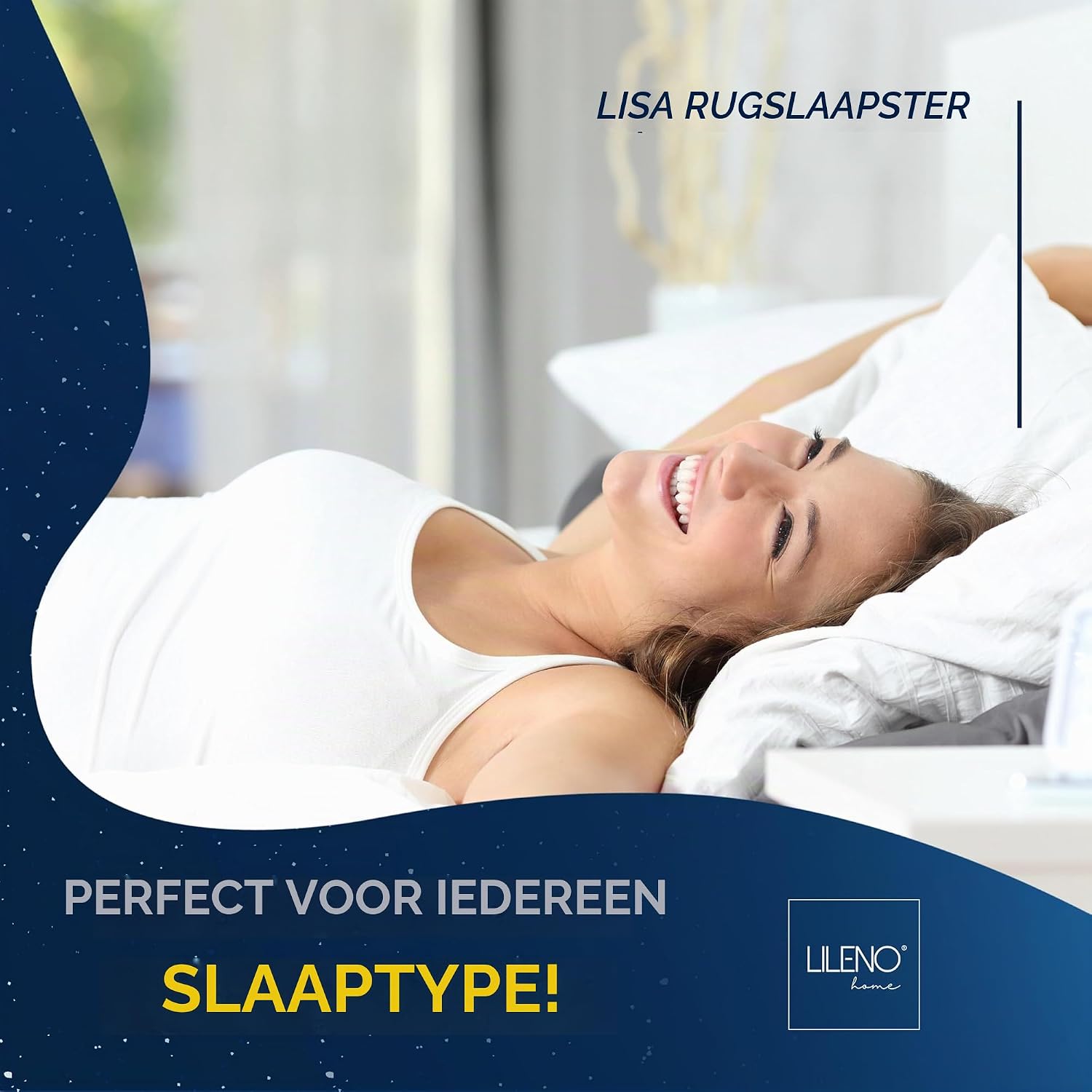 Detalle de LILENO HOME set van 2 kussenvullingen 40 x 80 cm, polyester, wasbaar op 40 °C