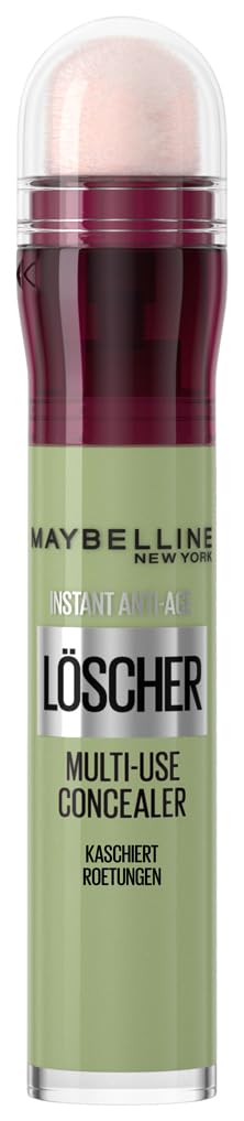 Detalle de Maybelline New York Instant Anti-Age Löscher Grün – Color Corrector Concealer gegen Rötungen & Unreinheiten mit Mikro-Lösch-Applikator