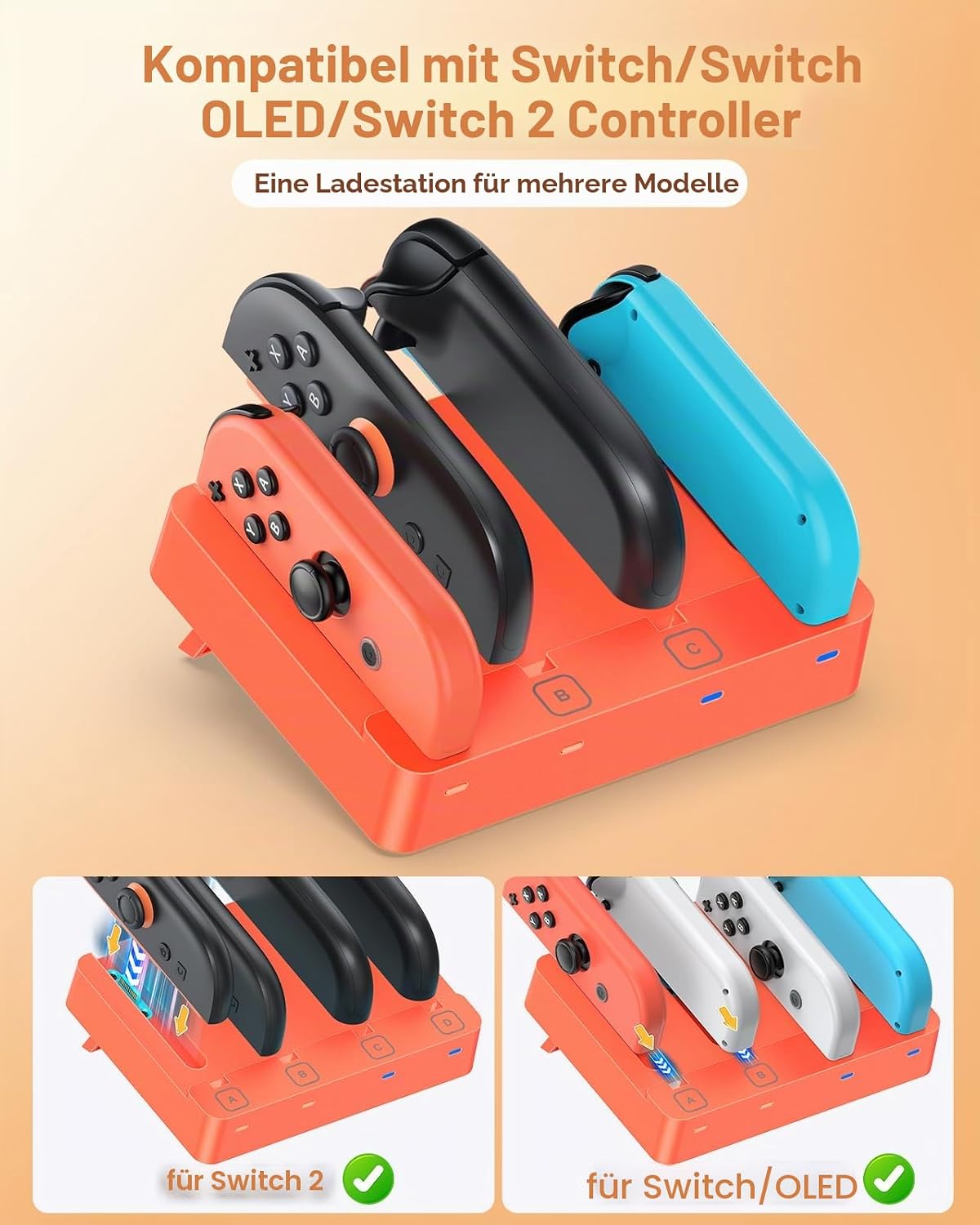 Detalle 2 de Switch Controller Ladestation 4‑fach Ladegerät 🔌