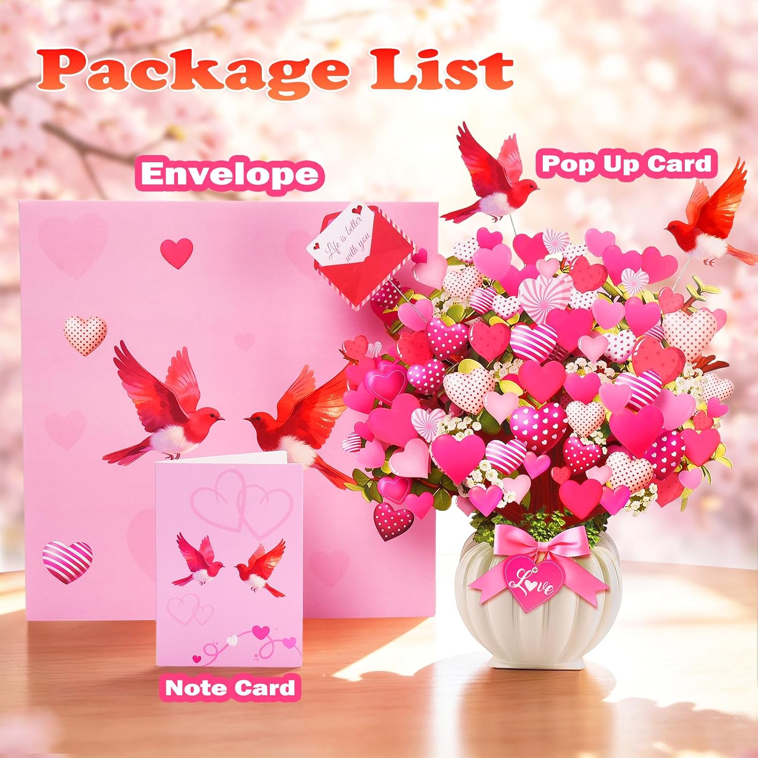 Detalle de Venhoo Pop-Up Valentine’s Card, 10.5-inch