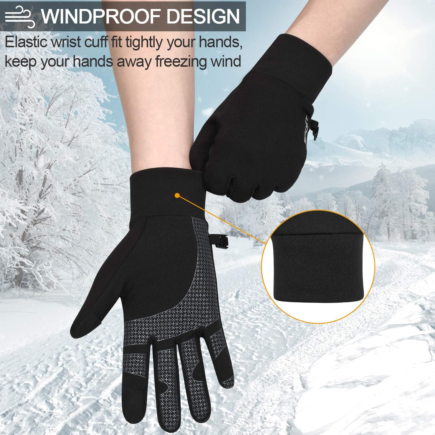 Thumbnail 5 de TOLEMI Winter Running Thermal Liner Gloves