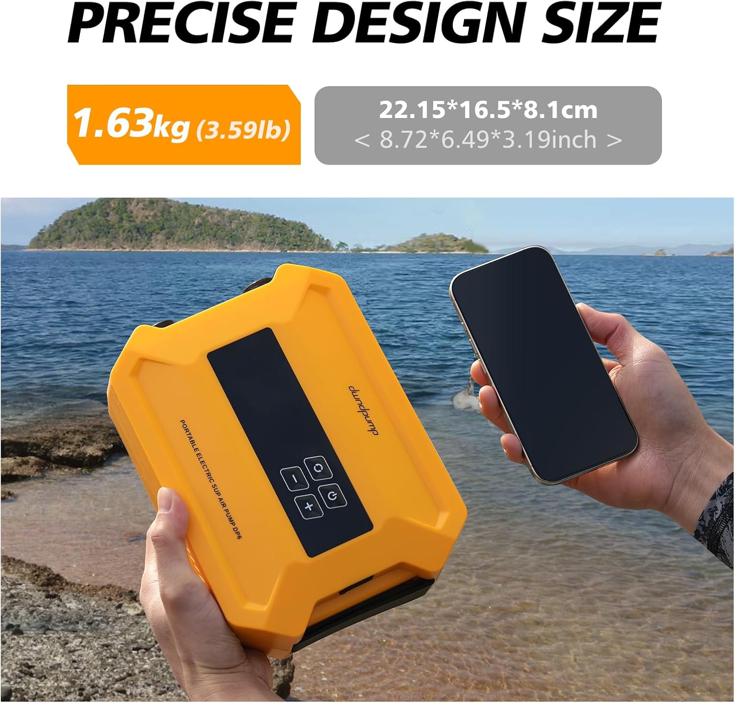 Thumbnail 4 de dwndpump Pompe électrique Portable pour Paddle Board – Haute pressions et 2 niveaux avec arrêt automatique