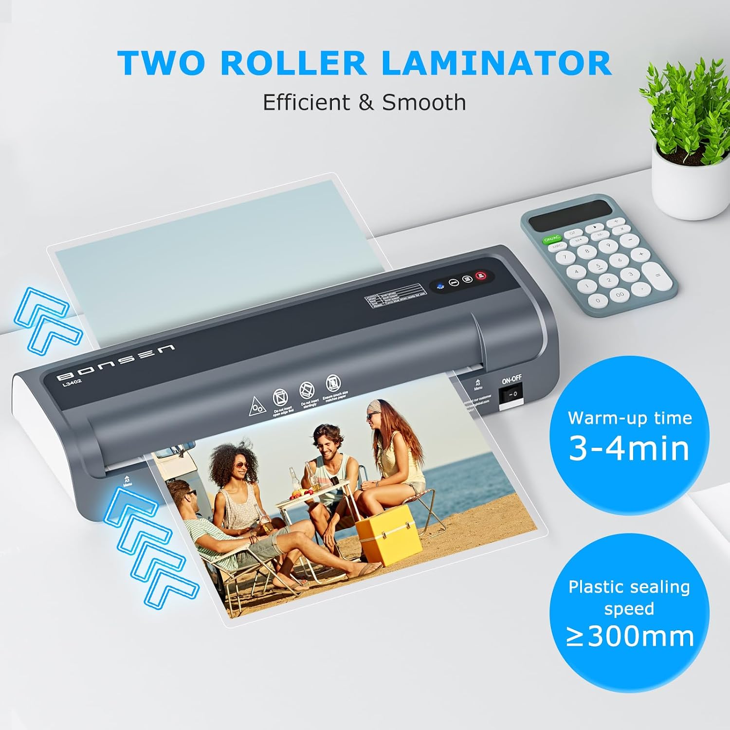 Thumbnail 5 de BONSEN L3402 A3 Laminator 125mic