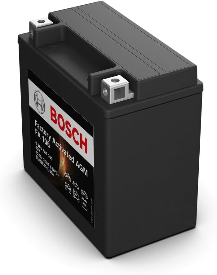 Thumbnail 3 de Bosch FA106 AGM-Motorradbatterie 12V 12Ah / 200A – wartungsarm, für Roller, Enduros & mehr