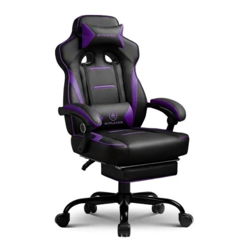 Detalle de Silla Gaming GTPLAYER Ergonómica Reclinable 155° con Reposapiés