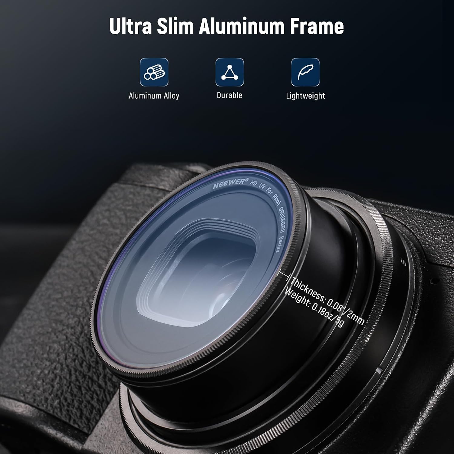 Thumbnail 6 de NEEWER UV Protection Filter for Ricoh GR IIIx