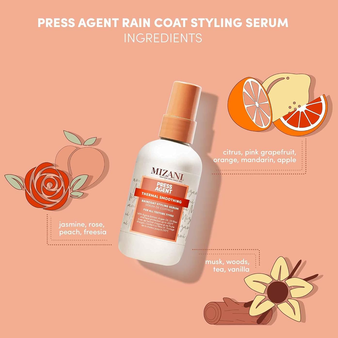 Thumbnail 1 de Mizani Thermal Styling Serum (100ml) for heat protection up to 230°C, smoothing and hydration