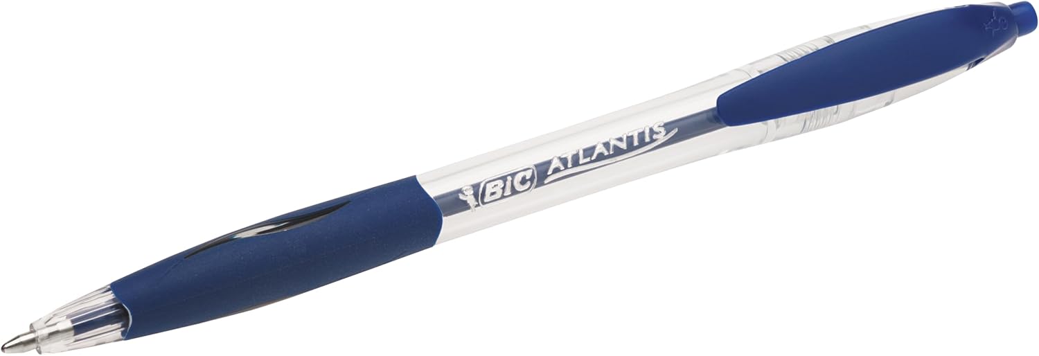 Thumbnail 2 de BIC Atlantis Classic Stylos-bille Rétractables 1,0 mm – Bleu | Boîte de 12