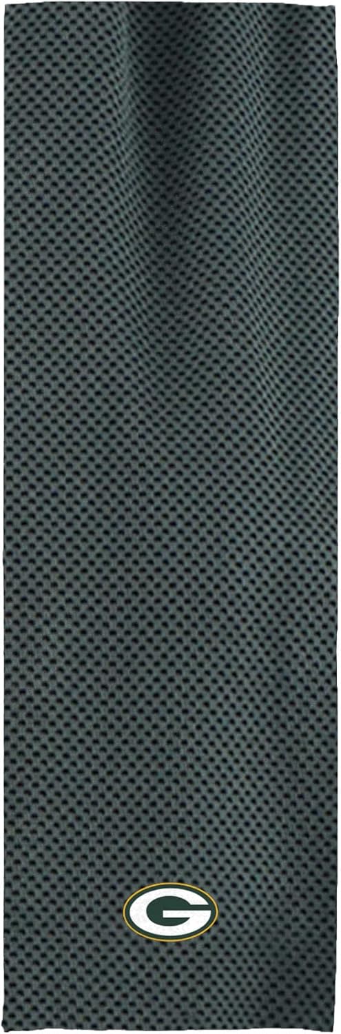 Detalle 2 de Northwest NFL Green Bay Packers Cooling Towel, 12" x 40" (Charcoal)