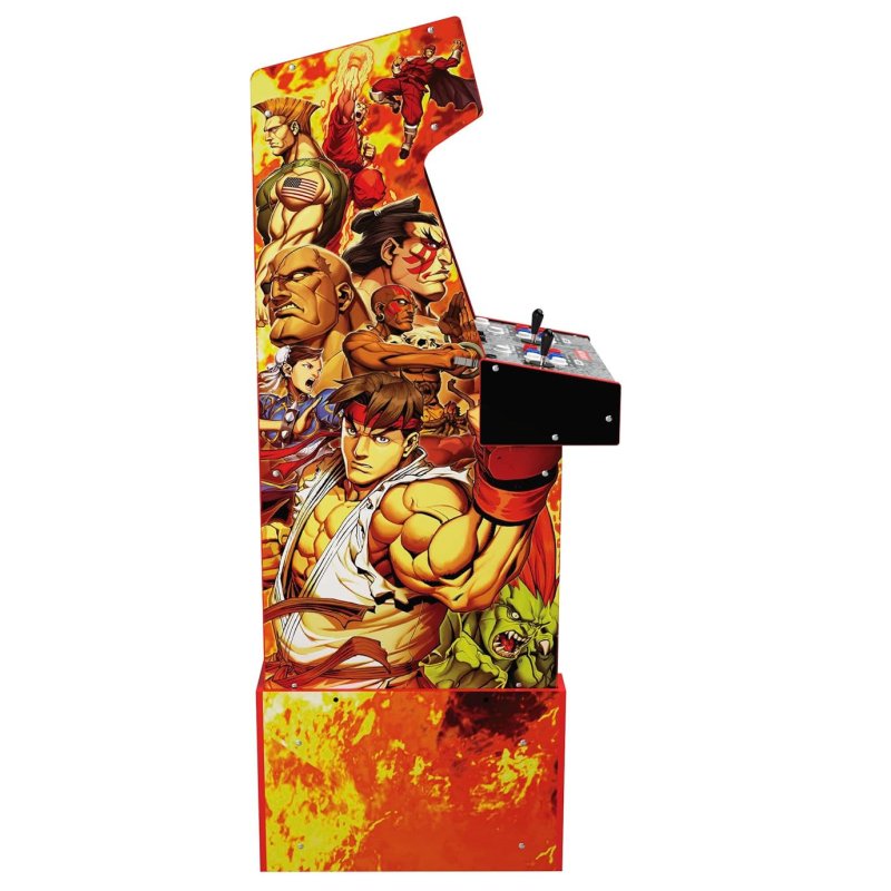 Detalle de Arcade1Up Capcom Legacy Yoga Flame: máquina arcade para Street Fighter en casa