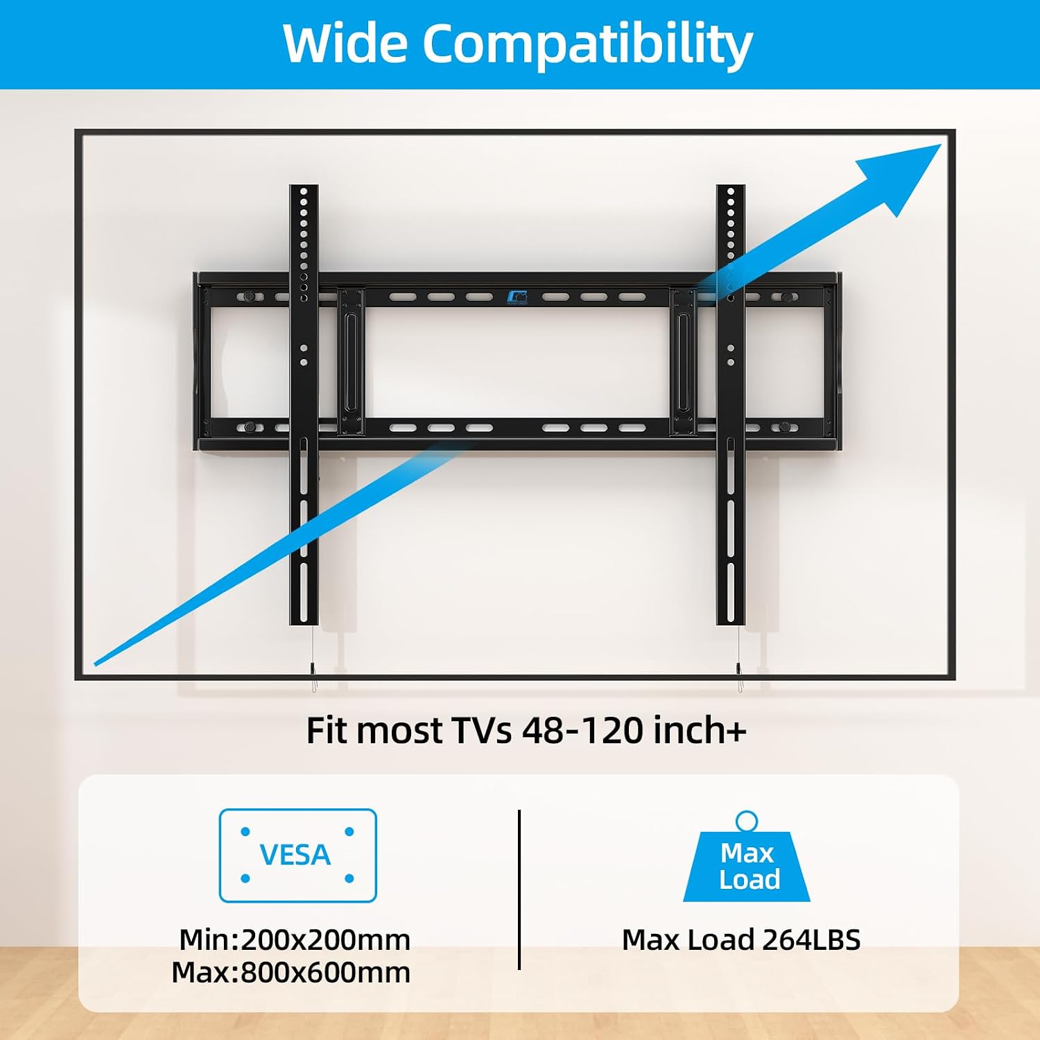 Detalle 2 de HOME VISION Ultra Heavy-Duty TV Wall Mount 215 kg