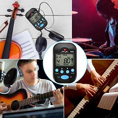 Thumbnail 7 de MOREYES Mini métronome numérique avec haut-parleur multifonction – compact et pratique pour saxophone, piano, guitare, violon, flûte et tambour
